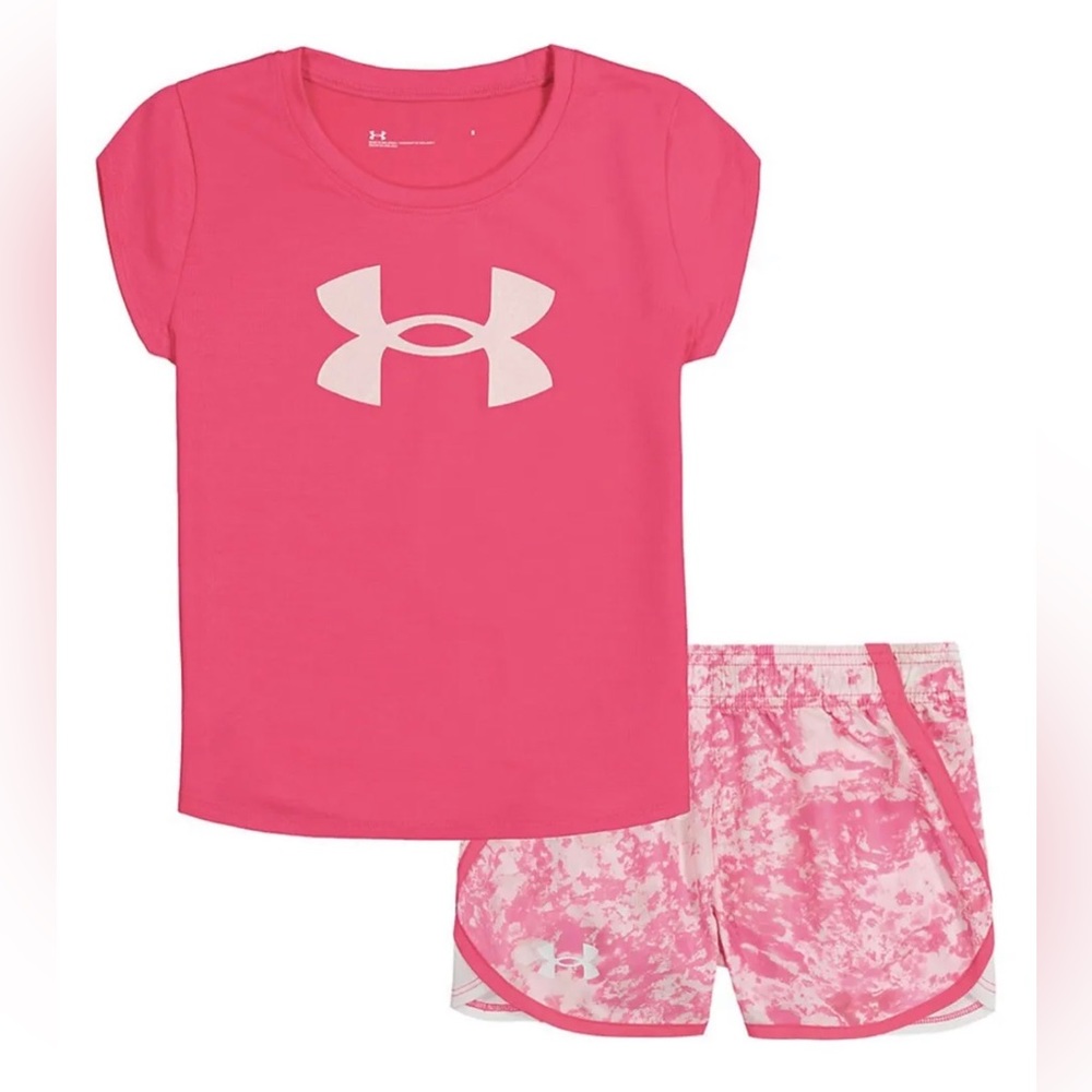 New Under Armour Baby Girl Candy Cloud Tank & Shorts Set Size: 12M  MSRP $34
